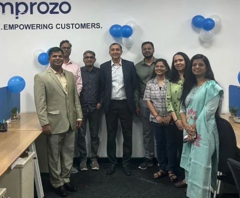 The Improzo team celebrating family day at the offices