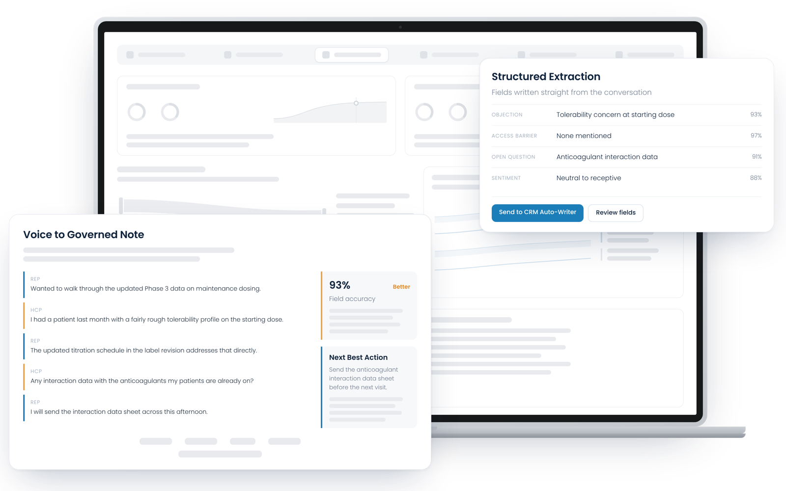 From the conversation to the CRM record